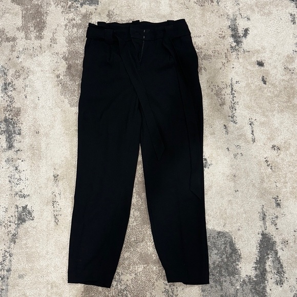 Black Paper Bag Waist Pants Lulus (S) - Picture 2 of 7